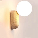 Helnys Yellow Travertine LED Wall Lamp Modern Stair Light for Home Decor