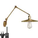 Helnys Copper Arm LED Wall Sconce Pull Chain Switch Nordic Luminaria