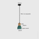 Nordic LED Pendant Lamp by Helnys - Modern Cement Hanging Light