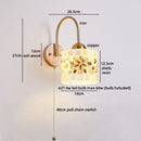 Helnys Shells Resin LED Wall Lamp for Indoor Bedroom Decor & Stair Light