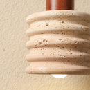 Helnys Yellow Travertine LED Pendant Light - Nordic Modern Adjustable Hanging Lamp