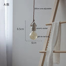 Helnys Ceramic LED Pendant Lamp Industrial Loft Vintage Hanging Light