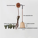 Helnys LED Wall Lamp Yellow Travertine Stone Nordic Modern Stair Light