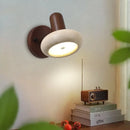 Helnys Nordic LED Wall Lamp Yellow Travertine Rotate Pull Chain Switch