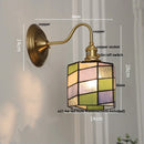 Helnys Cube LED Wall Sconce Copper Glass E27 Vanity Light