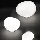 Helnys Cobblestone Glass Table Lamp for Living Room Bedroom Study Desk