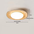 Helnys LED Wood Canopy Ceiling Light – Nordic Modern Flush Mount Lamp