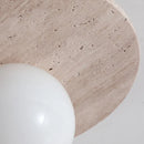 Helnys LED Wall Sconce Glass Ball Stone Mirror Light Fixture for Home Décor