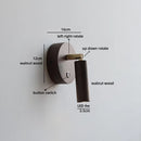 Helnys Nordic LED Wall Lamps Bedroom Simple Interior Lighting Wood Switch Mirror Light