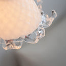 Helnys Modern Copper Stair Light Sconce Glass Wall Lamp Switch Nordic White