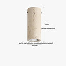 Helnys Yellow Travertine LED Ceiling Lamp Modern Nordic Fixture Lighting