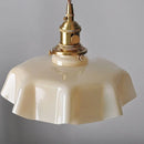 Helnys Nordic Modern Yellow Glass Wall Light Fixture - Up Down Rotate LED Hallway Lamp
