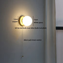 Helnys White Ball LED Wall Light - Modern Nordic Living Room Bedside Lamp