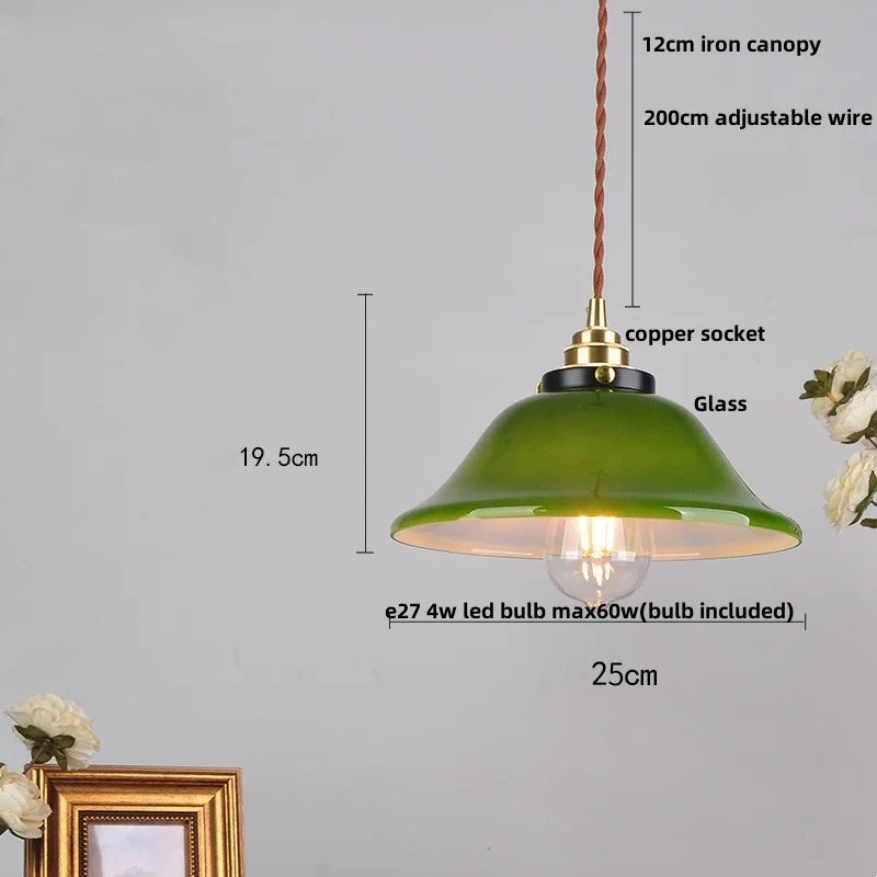 Helnys Flower Glass LED Pendant Light Modern Nordic Hang Lamp