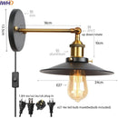 Helnys Gold Industrial LED Wall Lamps for Stair Light Fixtures