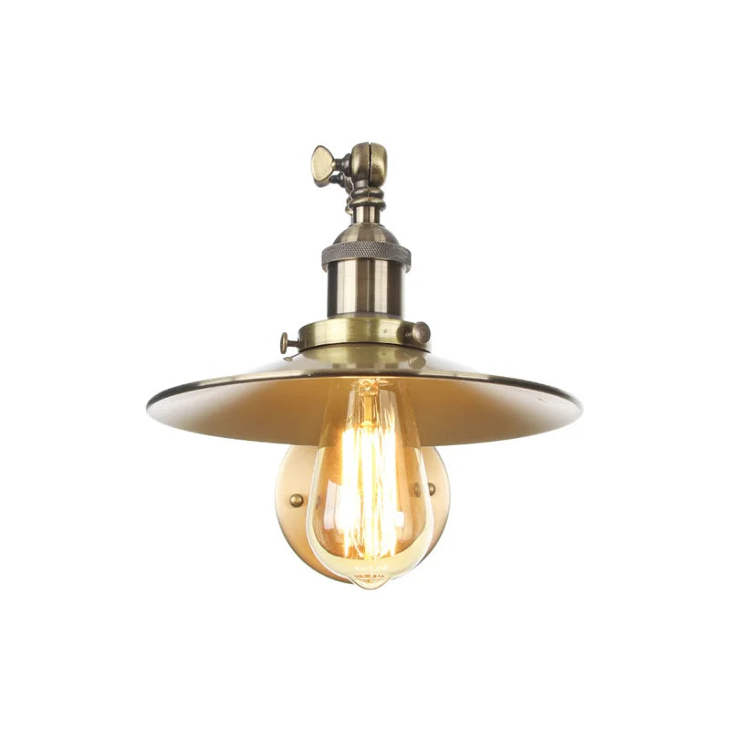 Helnys Vintage Industrial Style Long Arm LED Wall Sconce Bedside Lamp