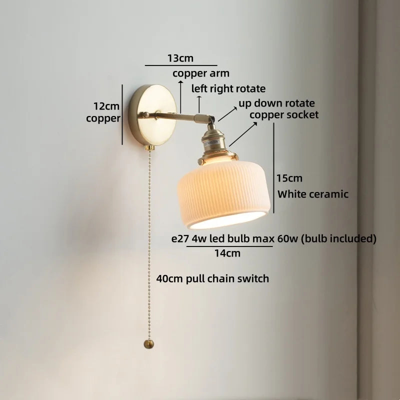 Helnys Nordic LED Wall Lamp Kids Room Living Room Decor Stair Light Fixture