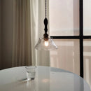 Helnys Glass LED Pendant Light with Adjustable Copper Socket - Modern Hanging Lamp
