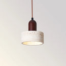 Helnys LED Pendant Lamp Yellow Travertine Stone Modern Hanging Lights