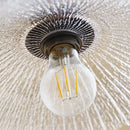 Helnys LED Pendant Lights: Japan Style Clear Glass Wood Chandelier