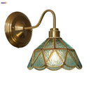 Helnys Nordic LED Wall Light Fixture Blue Glass E27 Stair Light Fixtures