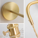 Helnys Adjustable LED Wall Lights Glass Bedside Lamp Modern Stair Light Fixtures