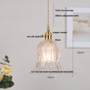 Helnys Clear Glass LED Pendant Sconce Minimalist Stair Light Nordic Modern