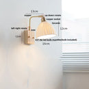 Helnys White Ceramic LED Wall Sconce Rotatable Modern Pull Chain Vanity Light