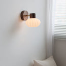 Helnys White Glass LED Wall Light Children's Room Modern Nordic Decor Bedside Lamp
