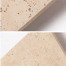 Helnys Square Yellow Travertine LED Wall Lamp Sconce for Bedroom & Restaurant