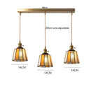 Helnys Vintage LED Pendant Lamp with Copper Socket & Glass Lampshade