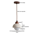 Helnys Yellow Stone LED Pendant Light, Japanese Style Hanging Lights