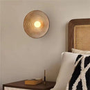 Helnys LED Round Wall Lamp Sconce Japanese Style Indoor Decor Light