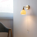 Helnys Ceramic LED Wall Light for Indoor Decor, Stair Lighting, Living Room, Balcony