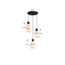 Helnys Walnut Ceramic LED Pendant Lights - Modern Nordic Style for Home & Commercial Lighting