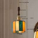 Helnys Vintage LED Pendant Lamp with Copper Socket & Glass Lampshade