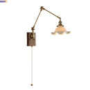 Helnys Ceramic Flower Design LED Wall Lamp for Bedroom and Bathroom