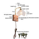 Helnys Nordic LED Flower Design Wall Light Glass Brass Living Room Bedside Lamp