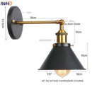 Helnys Gold Industrial LED Wall Lamps for Stair Light Fixtures