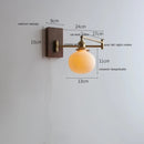Helnys Modern Wall Lamp Sconce LED Left Right Rotate Copper Arm