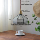 Helnys Gray Glass LED Pendant Light with Iron Canopy, Knob Switch