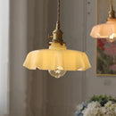 Helnys Yellow Glass LED Pendant Light Fixture | Nordic Modern Home Decor Bar Hotel