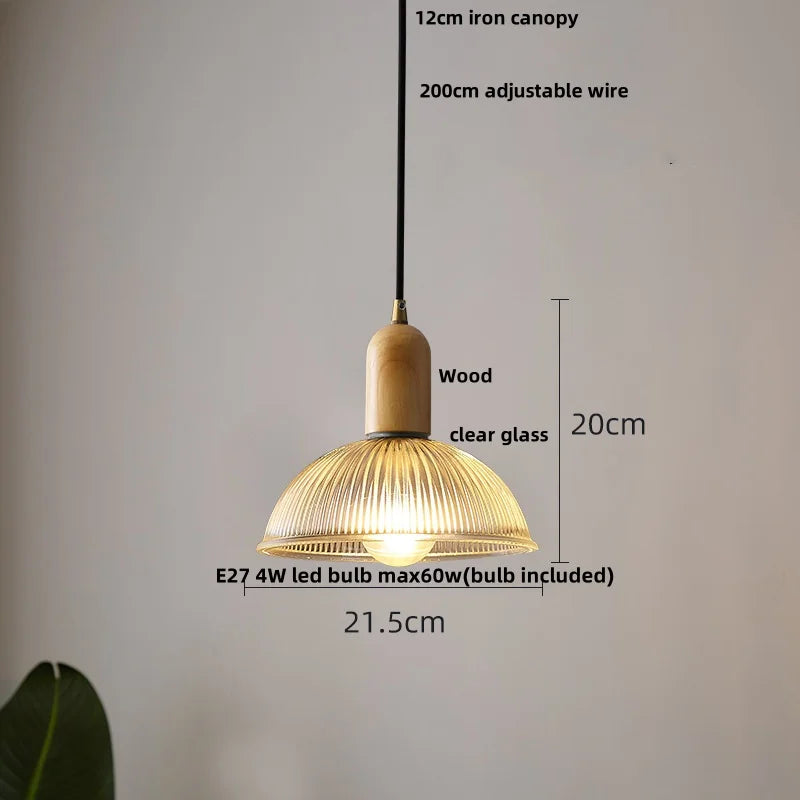 Helnys Glass Pendant Light Fixture Nordic Modern Chandelier Hang Lamp