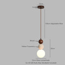 Helnys Wabi Sabi LED Pendant Lamp Yellow Travertine for Bedroom Home Decoration