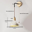 Helnys Cement Shade LED Wall Sconce Switch Stair Light Fixture for Home Decor