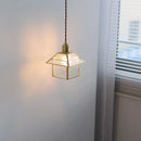 Helnys Glass LED Pendant Chandelier for Bedroom Living Room Decoration