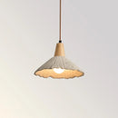 Helnys LED Pendant Lights: Japanese Style Micro Cement Wood Hanging Lamp for Home Decor
