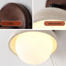Helnys Yellow Travertine LED Wall Light with Pull Chain Switch