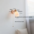 Helnys White Glass LED Wall Sconce Modern Home Decor Stair Light