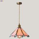 Helnys Glass Pendant Light Fixture Vintage Style LED Wire Adjustable Hanging Lamps